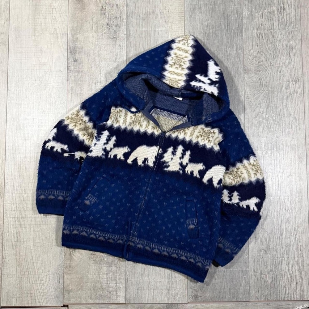 Vintage Y2K super soft Antarctic style full zip blanket fleece Artesania jacket